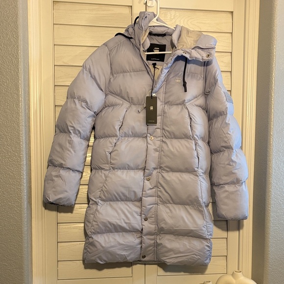 G-Star Sky Blue Puffer Coat